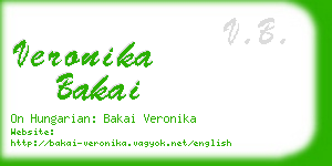 veronika bakai business card